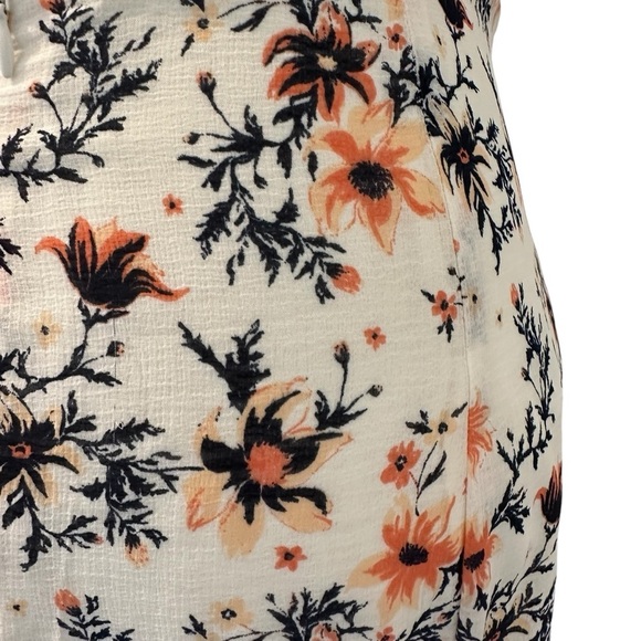 Free people Floral Maxi Skirt - Cream and Black, peach in size 8 - Picture 8 of 16